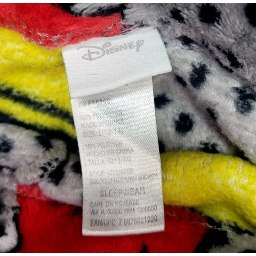 Disney Mickey Mouse Womens Pajama Pants Large Fleece Lounge Sleepwear Drawstring - Picture 13 of 13